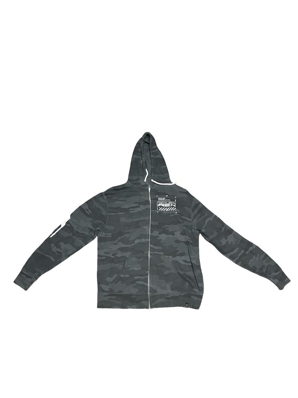 Fangamer Metal Gear Solid MG REX Shadow Moses Camo Zip Hoodie Adult Small